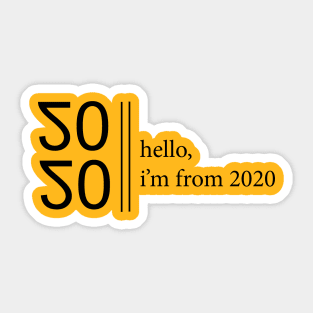 Super Design Happy New Year 2020 Gift Design Sticker